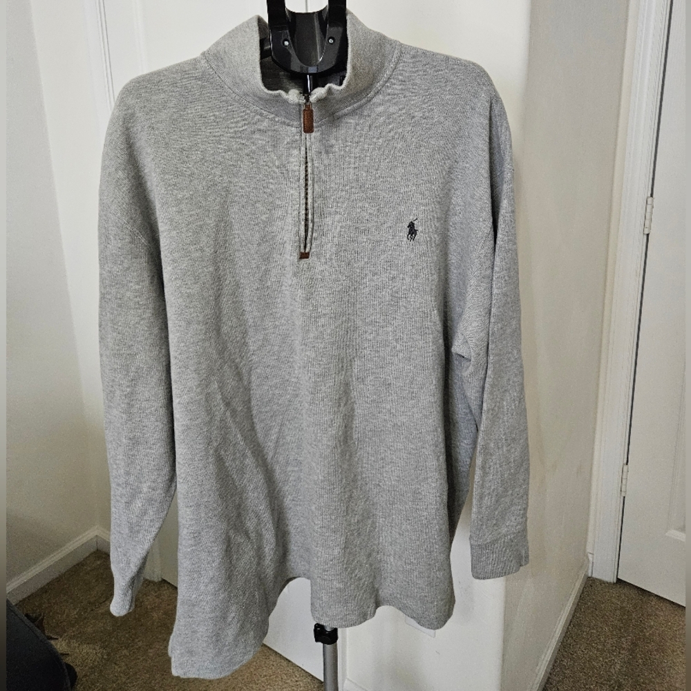 Polo by Ralph Lauren Gray Zip Up Sweater